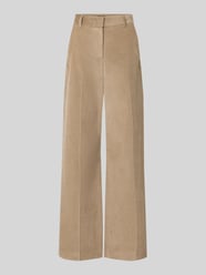 Wide leg corduroy broek van puur katoen, model 'TANIA' van Weekend Max Mara Beige - 4