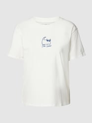 T-Shirt mit Statement-Print von Jake*s Casual Weiß - 20