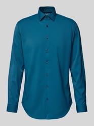 Slim Fit Business-Hemd mit Kentkragen von Jake*s Blau - 41