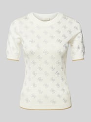 T-Shirt mit gerippten Abschlüssen Modell 'ROSIE' von Guess - 2