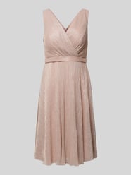 Cocktailkleid in Wickel-Optik von TROYDEN COLLECTION Rosa - 47