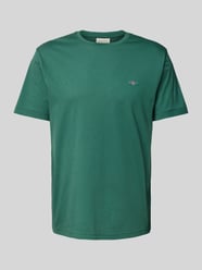 T-Shirt mit Label-Stitching von Gant Grün - 28