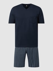 Pyjama aus Slingle Jersey Modell 'Relax' von Calida Blau - 26