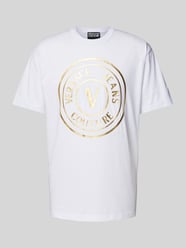 T-shirt met labelprint, model 'CJ00T' van Versace Jeans Couture - 4