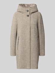 Lange jas met capuchon en ritszakken van Gil Bret Beige - 33