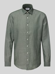 Slim Fit Freizeithemd aus Leinen-Baumwoll-Mix von Jake*s - 30