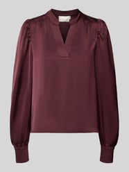 Langarmbluse mit Stretch-Anteil Modell 'Rosslyn' von Neo Noir Bordeaux - 21