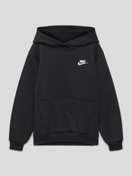 Hoodie mit Label-Stitching von Nike Schwarz - 38