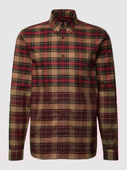 Freizeithemd mit Allover-Muster Modell 'Tartan' von Fred Perry Weiß - 13