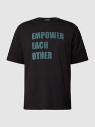 Oversized T-Shirt mit Statement-Print Modell 'EMPOWER' von Calvin Klein Jeans Schwarz - 21