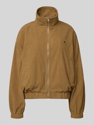 Regular fit jack in ribcordlook met logo-applicatie van Review - 38