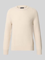 Regular Fit Pullover aus Schurwoll-Mix von Marc O'Polo Beige - 41