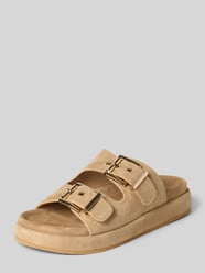 Sandaaltjes van leer met rubberzool van Alma en Pena Beige - 21