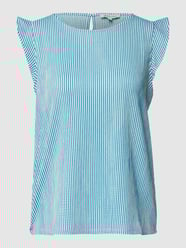 Blouse met structuurmotief van Tom Tailor Denim Blauw / turquoise - 2