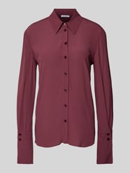 Blouse van viscose met platte kraag van Patrizia Pepe Bordeaux - 9