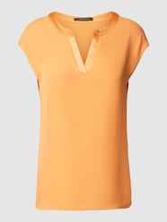 Blusenshirt mit Tunikakragen von comma Orange - 34