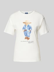 T-Shirt mit Label-Print von Polo Ralph Lauren Weiß - 5