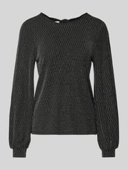 Regular fit shirt met lange mouwen met opvallend metallic all-over motief, model 'CAROL' van Only - 18