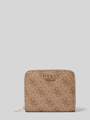 Portemonnaie mit Logo-Applikation Modell 'LAUREL" von Guess Beige - 19