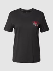 T-shirt met motiefprint, model 'LENNI' van Only Grijs / zwart - 26