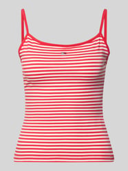slim fit tanktop van katoenmix van Tommy Jeans - 1