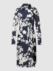Overhemdjurk met all-over motief, model 'NOLANA' van MaxMara Leisure Blauw / turquoise - 29