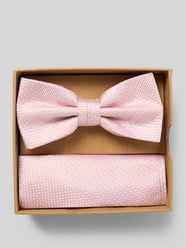 Fliege und Einstecktuch im Set aus reiner Seide von Prince Bowtie Pink - 31
