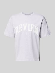 T-Shirt mit Label-Print und Rundhalsausschnitt von REVIEW - 31