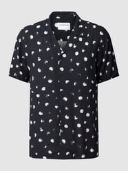 Vrijetijdshemd van viscose in batiklook van Lindbergh Wit - 28