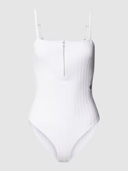Body z wyhaftowanym logo od Calvin Klein Jeans Biały - 5