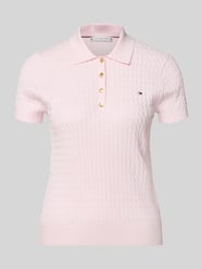 Slim Fit Poloshirt aus reiner Baumwolle von Tommy Hilfiger Pink - 45