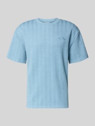 T-Shirt mit Strukturmuster und Rundhalsausschnitt von Les Deux - 10