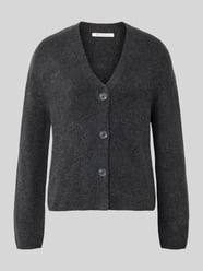 Kurtka z dzianiny o kroju regular fit z dekoltem w serek od Tom Tailor Denim - 47