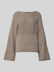 Oversized Pullover aus reiner Baumwolle in Strick-Optik von Emporio Armani Beige - 13