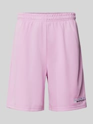 Regular Fit Shorts mit Label-Stitching von KARL KANI Pink - 2