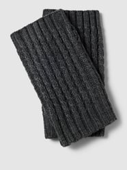 Handschoenen in design zonder vingers, model 'LARISSA' van ICHI Grijs / zwart - 15