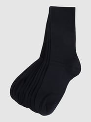 Socken mit Rippenbündchen im 9er-Pack von camano Blau - 48