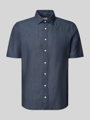 Slim Fit Freizeithemd aus Leinen-Mix von Jake*s - 42