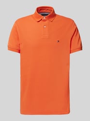 Regular Fit Poloshirt mit Label-Detail von Tommy Hilfiger Orange - 36