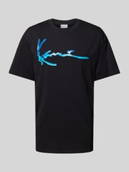 T-Shirt mit Label-Print Modell 'Water' von KARL KANI Schwarz - 23
