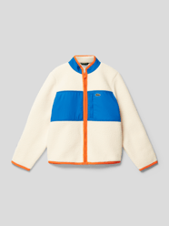 Kurtka z polaru z wyhaftowanym logo od Lacoste Biały - 36