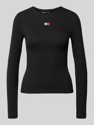 Slim fit shirt met lange mouwen van katoenmix van Tommy Jeans - 33