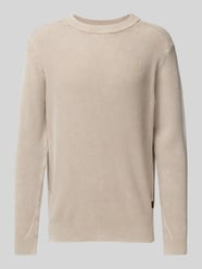 Strickpullover mit Label-Stitching von G-Star Raw Beige - 39