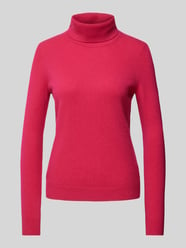 Rollkragenpullover mit gerippten Abschlüssen von Christian Berg Woman Rot - 4