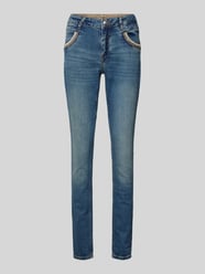 Skinny Fit Jeans mit Applikationen Modell 'Naomi' von MOS MOSH Blau - 10