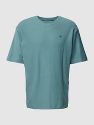 Loose Fit T-Shirt mit Label-Print von Tom Tailor Grün - 44