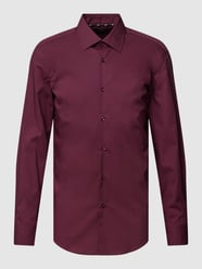 Slim fit zakelijk overhemd met kentkraag, model 'HANK' van BOSS Rood - 33
