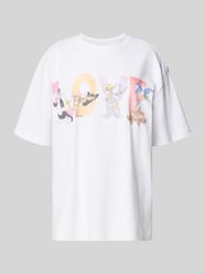 Oversized T-Shirt mit Motiv-Print von Review - 2