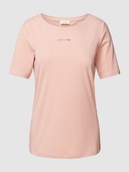 T-Shirt mit Label-Print von s.Oliver RED LABEL Rosa - 45