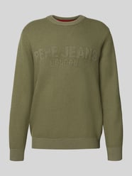 Regular fit gebreide pullover van een mix van viscose en katoen, model 'PHINEAS' van Pepe Jeans - 7